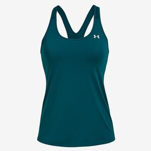 Under Armour Heatgear Fitted Womens Small Green Sleeveless Tank